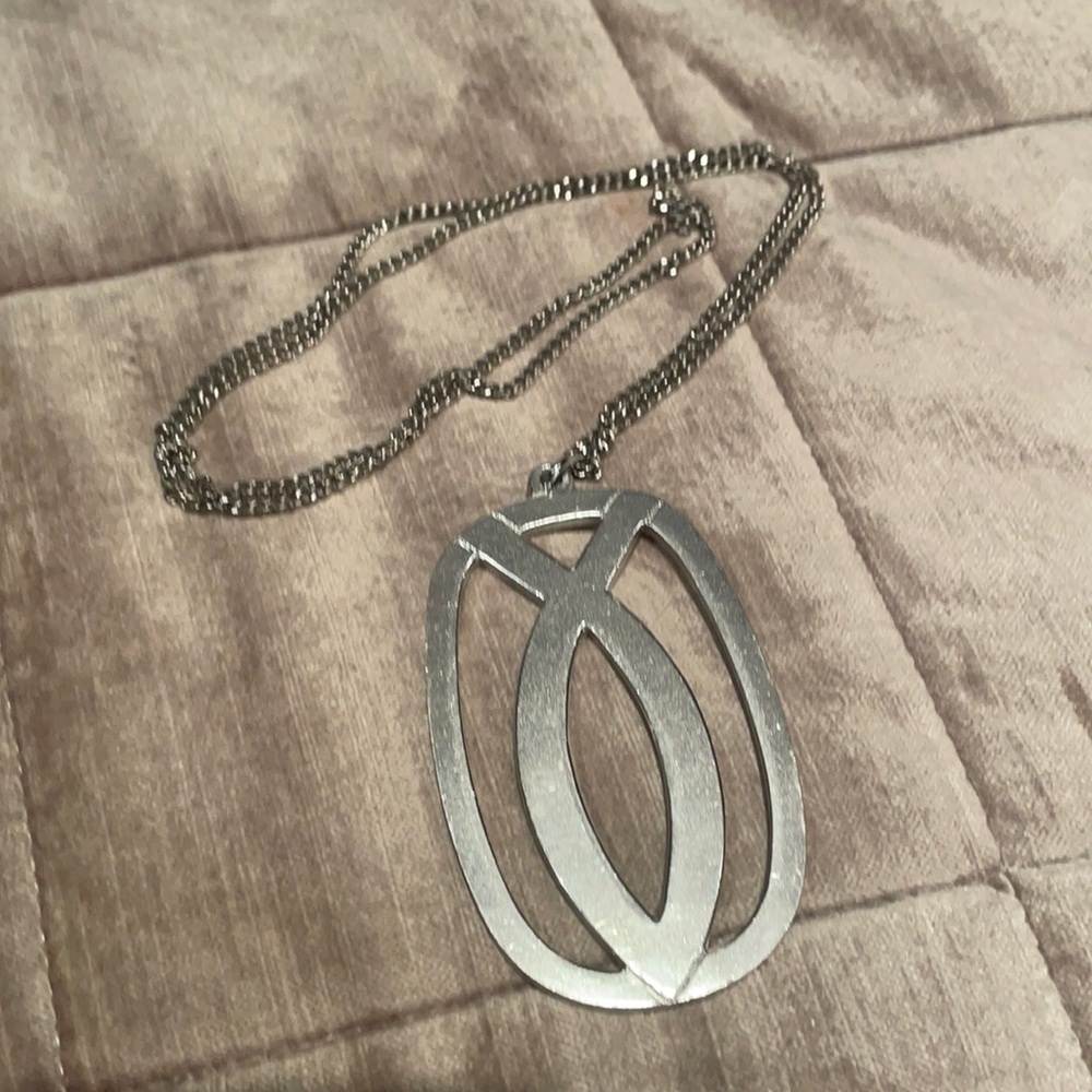 SILVER Pisces Fish Pendant Necklace